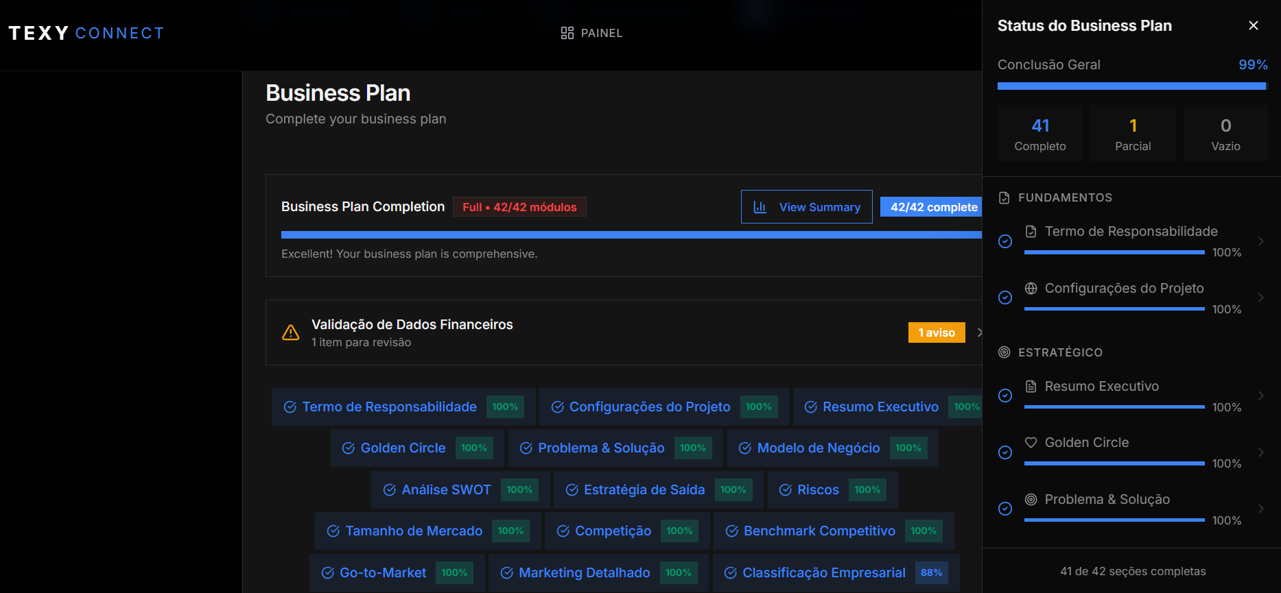 Business plan modular
